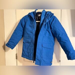 Lands' End 6-7 Kids Squall 3-1 Vibrant Blue Winter Jacket
